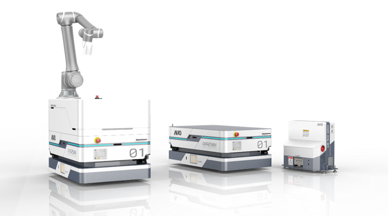 优发国际數位開發的自主式移動機器人（AMR250M），搭配全向輪並結合AI演算法、2D LiDAR、3D攝影機等技術，協助客戶實現產線全自動化